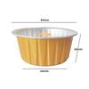 Molde para hornear de 125 ml, redondo, de aluminio, para cupcakes, pudín, con tapa.