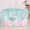 Neceser de viaje creativo para el hogar, neceser de PVC impermeable con diseño floral, neceser de baño, bolsa de almacenamiento al por mayor