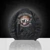 Chaqueta de aviador bordada retro americana para hombre, abrigo holgado de primavera y otoño, chaqueta de trabajo de moda