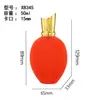 Botella de Vidrio para Perfume Personalizada Flocada de 50 ml Botella de Vidrio Transparente con Tapa de Presión Botella Vacía Flocada Botella de Recarga para Perfume