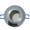 Suporte de lâmpada de vidro frontal para cartão MR16 holofote led anel de superfície GU10 espelho vidro preto Redondo Quadrado embutido luminária de teto