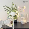 Certificado de Casamento Fresco Coreano Pequeno Buquê Entrada da Sala Borboleta Papoula Flores Artificiais Flores Falsas Enfeites Adereços de Foto Flores