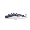 Presilha Banana de Plástico PC Estilo Coreano para Mulheres, Presilha Plana Vertical Preta, Grampo Irregular Simples, Presilha para Rabo de Cavalo, Venda Direta do Vendedor