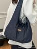 Bolsa de mezclilla para mujer de gran capacidad 2025 Nueva primavera y verano informal bolso de hombro bolsa de tela ropa de trabajo de clase bolso tote