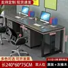 Estação de trabalho para várias pessoas, conjunto de mesa e cadeira de escritório, mesa executiva, mesa de escritório simples e moderna
