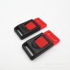Accesorios de plástico para casco Hebilla de casco Tornillo Rojo hebilla suministro puntual