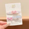 Pinzas para el cabello de color dopamina para mujer, exquisitas pinzas para flequillo, pinzas laterales con un toque de alta gama, pasadores dulces de pico de pato, accesorios para el cabello