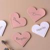 En stock Marcador de Corazón de Cuero Marcador de Corazón Marcador de Corazón Marcador de Corazón de Cuero PU Marcador de Esquina de Corazón para Libro