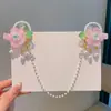 Acessórios de Cabeça Hanfu Infantil para Meninas Corrente de Pérolas com Borboleta e Flor Antiga Acessórios de Cabelo Doces Estilo Chinês Antigo para Meninas