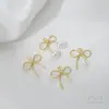 Marco de Lazo Enrollado a Mano Relleno de Oro 14K Conservador de Color Hecho a Mano DIY Pendientes Colgante Colgante Joyería Colgante Accesorios