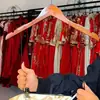 Clipes de Madeira Antiderrapantes Brancos para Roupas de Terno Infantil Prendedor de Roupa Combinada de Madeira para Bebê Frete Grátis