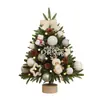 Árvore de Natal de Luxo Pequena Encriptada Ornamentos de Árvore PE Decoração de Pacote de Luxo para Casa de Natal Novo Estilo 2025