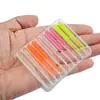 Cebo de Pesca con Cola Recta Roscada y Cola de Aguja, Micro Señuelo Blando, Gusano Blando Mini, Punta Verde, Señuelo Minnow, Señuelo para Peces de Agua Dulce, Señuelo para Peces Ro, Señuelo Artificial