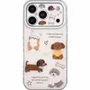 Ilustración de Perro Lindo Casa de Perro Soporte Funda para Teléfono Apple 17Promax Adecuada para 16Pro Doble Capa 15Promax
