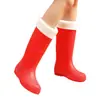 Botas de Lluvia de Caña Alta para Mujer, Zapatos Acuáticos para Mujer, Botas de Agua de Moda para Adultos, Botas de Lluvia Largas con Suela Gruesa, Antideslizantes, Impermeables, Estilo Caliente de Cocina
