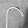 Pedestal de bañera de cobre de montaje en suelo, montaje oculto en pared, creativo, minimalista, grifo mezclador de agua fría y caliente, grifo lateral de bañera