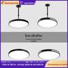 Personalizado led lustre redondo restaurante cabeleireiro barbearia loja de teto lâmpada de salão de cabeleireiro moderno minimalista loja comercial