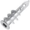 Tubo de expansão espiral para placa de gesso liga de zinco gecko coroa de metal oco plugue de borracha cabeça triangular plugue de parede 13*41