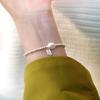 Pulsera de perlas naturales estilo barroco de alta gama estilo frío ins diseño nicho pulsera de lujo ligero al por mayor