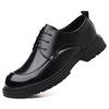 Sapatos de Couro Masculinos Business Formal Casual Estilo Britânico Casamento Noivo Terno Sapatos Masculinos Marrons de Cano Baixo Dropshipping