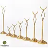 Suporte para Número de Mesa em Aço Inoxidável Clipe para Cartão de Menu de Buffet Suporte para Cartão de Mesa Suporte Vertical para Número de Mesa Suporte para Exibição de Menu de Banquete de Hotel