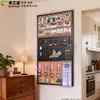 Pizarra Magnética Xiuaidi Tres en Uno de Corcho con Pizarra Negra, Tablero de Exhibición Creativo para Montar en la Pared para Imanes de Refrigerador Transfronterizos de Amazon