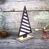 Mini árbol de Navidad pequeño de Navidad decoración de escritorio para el hogar manualidades de madera decoración diseño de ambiente escena