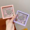 Pulseira de Contas de Cristal de Camadas Duplas Estilo Coreano Fresca e Fofa Cachorrinho Canela para Mulheres Simples Estilo Floresta Pulseira Melhor Amiga Estudante