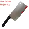 Cuchillo de Fruta de Plástico Artificial para Mascarada de Halloween, Cuchillo de Cocina con Punta de Sangre de Terror, Suministros para Actuaciones