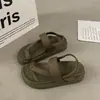 Sandalias Romanas para Mujer 2026 Verano Nuevas con Tira para Dedo del Pie Versátiles de Suela Gruesa Zapatos para Mujer Populares Deportivos Casuales Zapatos de Playa