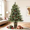 Árbol de Navidad 1.2m Árbol Pequeño de Escritorio Personalizado Fábrica de Origen PVC Personalizado Exportación Amazon Más Vendido Árbol de Aguja de Pino