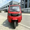 Triciclo a Gasolina de Grado de Exportación con Toldo para el Mercado Africano, Duradero y Resistente al Desgaste, Modelo Rojo para Uso en Obra, de Gasolina Más Vendido
