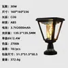 Luz solar para jardín, luz de poste impermeable para exteriores, luz para césped, luz de pared, luz de montaje en suelo, serie cubo LED retro