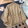 Camisa de Lino con Estampado Floral de Gota de Lluvia Estilo Vintage Artístico Nueva Colección Primavera-Verano, Cardigan Camisa Casual Artístico Fresco de Manga Larga