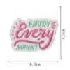 Nuevas Calcomanías de Tela Bordadas con Citas Inspiradoras de Celebridades para Decoración de Ropa Parches de Letras Calcomanías Parches Bordados de Energía Positiva Planchado