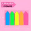 Papel con pestañas índice Post-it, tira marcadora, marcapáginas de plástico, notas adhesivas de película indicadora fluorescente semitransparentes para estudiantes