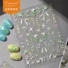 Cyansea Popular Transfronterizo Fresco Estilo Japonés Mariposa y Lirio del Valle Decoración para Uñas Pegatinas DIY para Teléfono y Tableta