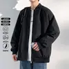 Nuevos estilos de primavera y otoño de chaquetas para hombres y mujeres, casuales y versátiles, chaquetas de béisbol estilo americano, cortavientos de color liso