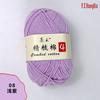 Bordado Vermelho Lã Penteada Algodão Tricô à Mão DIY Crochê Fio de Algodão Penteado 4 Fios Cachecol de Crochê Fio para Boneca