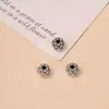 Xizang Flor de Amor Plateada Accesorios de Cuentas DIY Pulsera Hecha a Mano Accesorios para Collar Materiales Accesorios