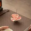 Adornos Florales Cerámicos Hechos a Mano de Jingdezhen, Flores Eternas Simuladas, Quemador de Incienso para el Hogar, Soporte de Incienso para Decoración de la Ceremonia del Té China