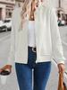 Em estoque atacado Amazon hot novo europeu e americano feminino manga longa zíper cor sólida decorativo cardigan cor sólida casaco feminino