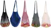 Bolsa de Red de Algodón Orgánico para Frutas y Verduras a Mano Bolsa de Red de Algodón Bolsa de Compras de Supermercado Amazon Bolsa Plegable para Hombro Bolsa de Almacenamiento para Viaje