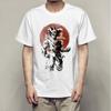 Camiseta Exportação 2025 Sun Wukong Imortal Tartaruga Série de Anime Coleção Estampada Gola Redonda Manga Curta