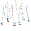 Árvore de Natal em Espiral de PVC para Pendurar, Guirlanda com Bolas de Cristal, Decoração de Cena de Festa, Suprimento Transfronteiriço da Amazon