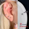 Mini Brincos de Tarraxa de Zircônia Coloridos com Dopamina Versáteis para Mulheres, Brincos Minimalistas de Aço Titânio de Alta Qualidade para o Dia a Dia, Novos Acessórios de Orelha Exquisitos