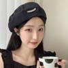 Boina Fina de Color Japonés para Mujer Verano Estilo Coreano ins Fotográfico Callejero Cara Pequeña Casual Combinable Sombrero de Pintor de Moda