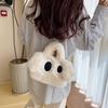 Bolsa de mano de felpa para cachorros de ojos grandes, venta al por mayor transfronteriza, otoño e invierno, nueva moda, bandolera, bolsa de piel, universal