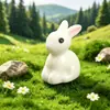 Micropaisaje de musgo, creativo, lindo, pequeño animal, conejo, mariquita, muñeca, decoraciones, adornos pequeños en miniatura, hongo