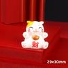 Gato da Sorte Tridimensional resina desenho animado diy joias acessórios Chaveiro Carro decoração artesanal decoração da moda